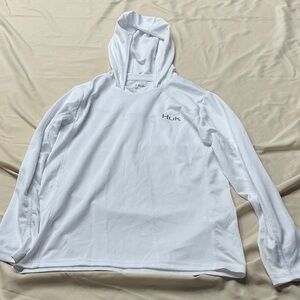 Huk White Performance Hoodie